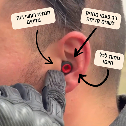 אטמי רכיבה - Aqua Earplugs