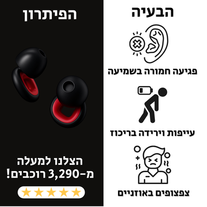 אטמי רכיבה - Aqua Earplugs