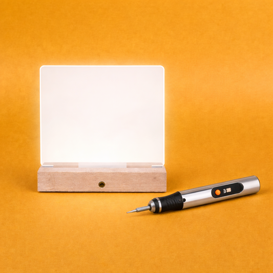 ערכת פרויקט : חריטה על מנורה